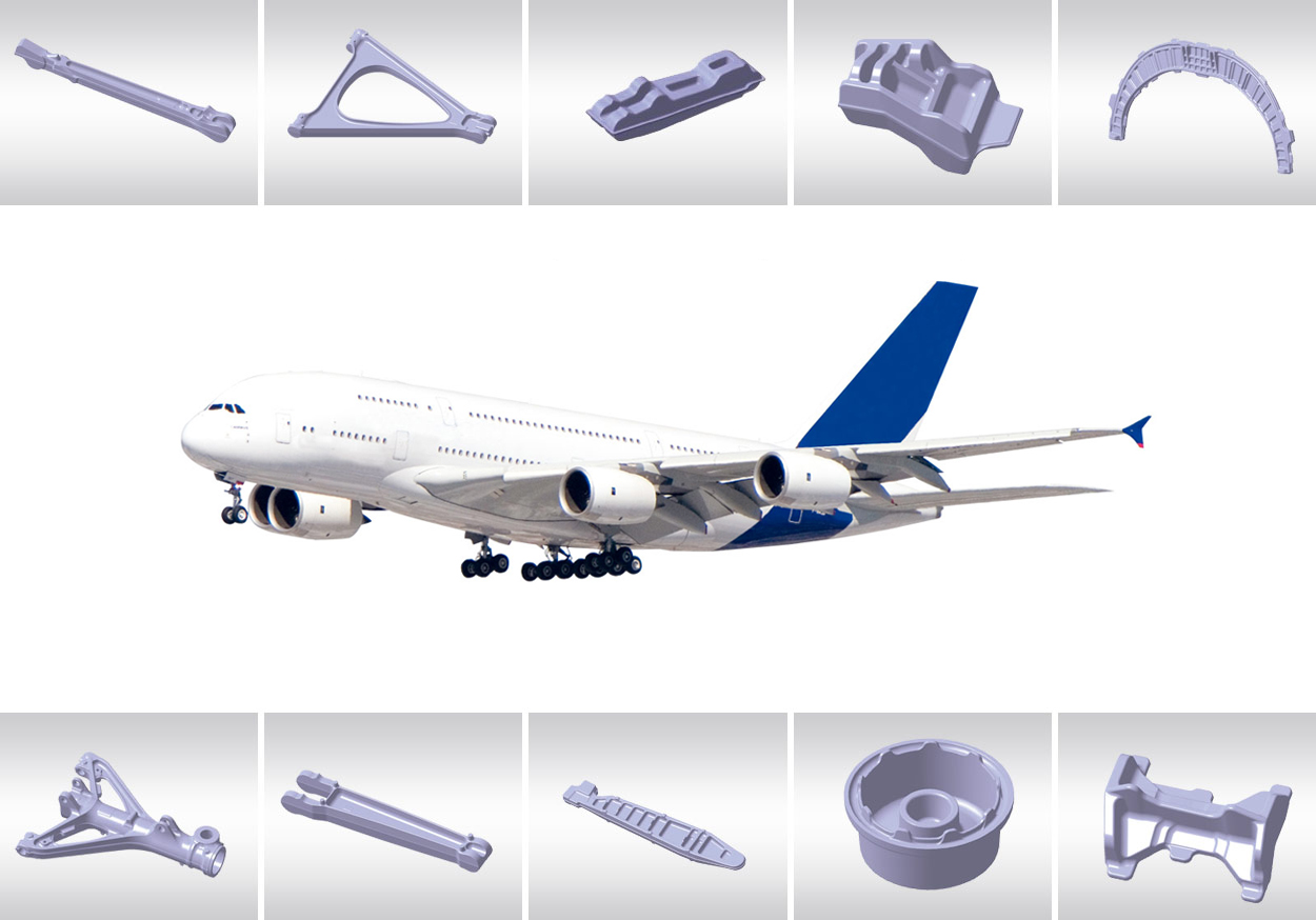 起落架及其支撐梁、機艙門框架、機翼、框架等鍛件，可生産機身上90% 以上的鍛件。.jpg